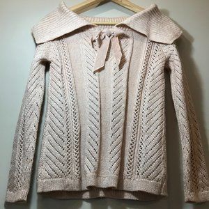 Pinkish Beige White House Black Market Sweater
